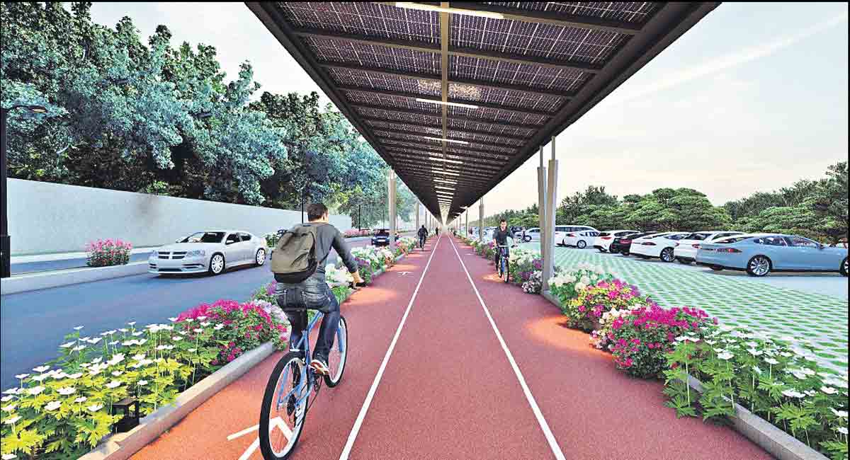 India's First 16 mw Solar Cycling Track Opened in Hyderabad
