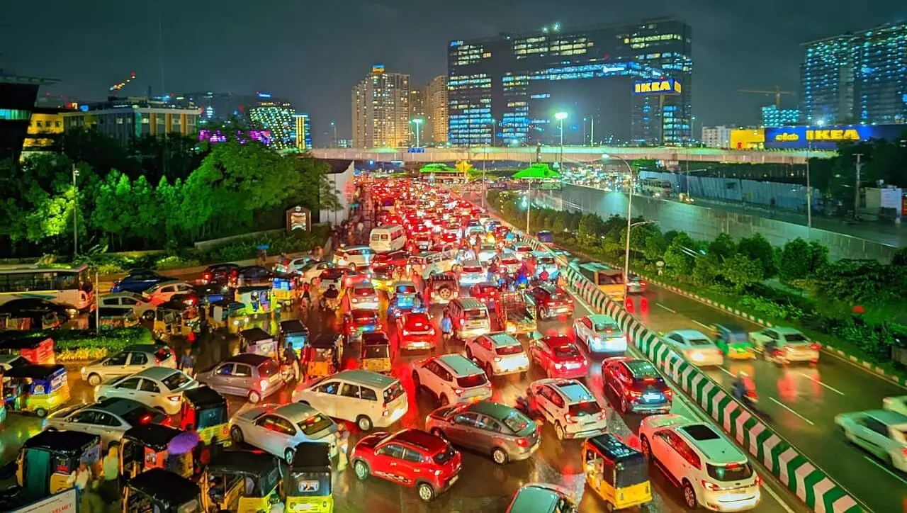 alleviate the persistent traffic congestion in Hyderabad,