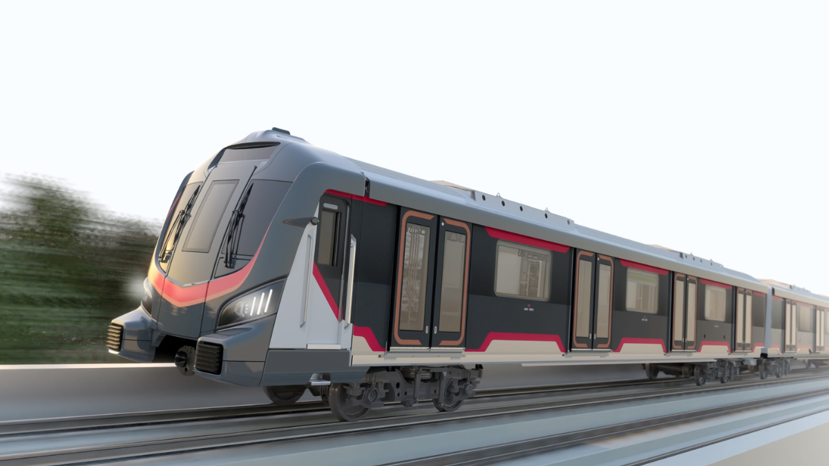 Metropolis metro train for Pune Metro Line 3