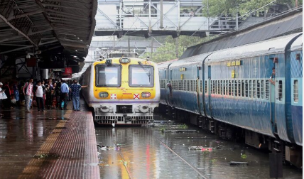 Heavy Rain Disrupts Mumbai Train Services