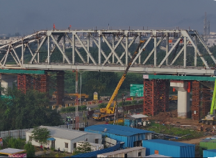 Mumbai-Ahmedabad Bullet Train Bridge Launched