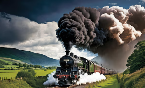 Steam Locomotive Gets Modern Makeover with Smoke Simulation