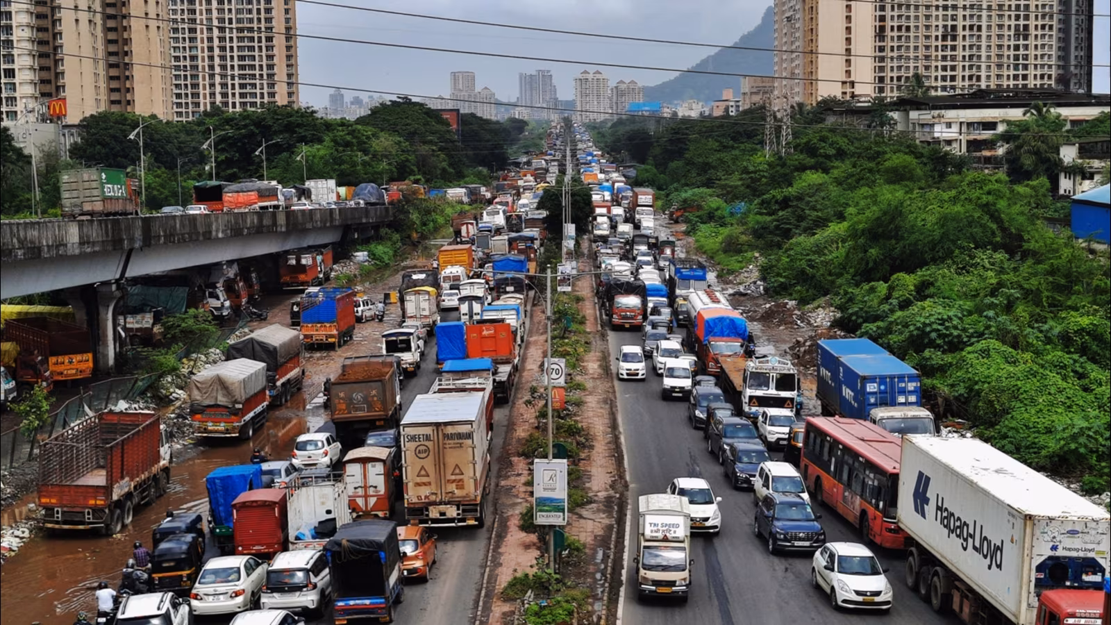 Ghodbunder Road Traffic Jam Hits Thane for Second Day