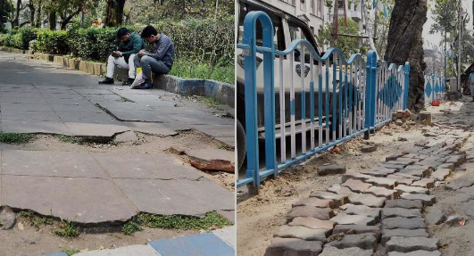 BBMP Tackles Safety Hazard on Judicial Layout Footpath