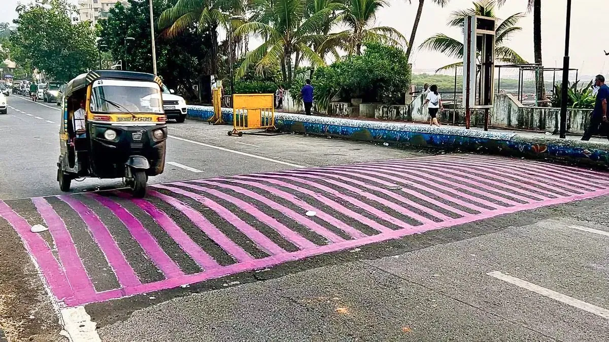 Mumbai's Ismaili CIVIC Takes Initiative to Paint Speed Breakers