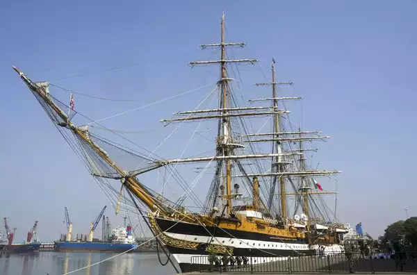 World's Most Beautiful Ship 'Amerigo Vespucci' Docks in Mumbai