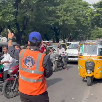 Hyderabad Techie Leads Road Safety Campaign with Volunteering