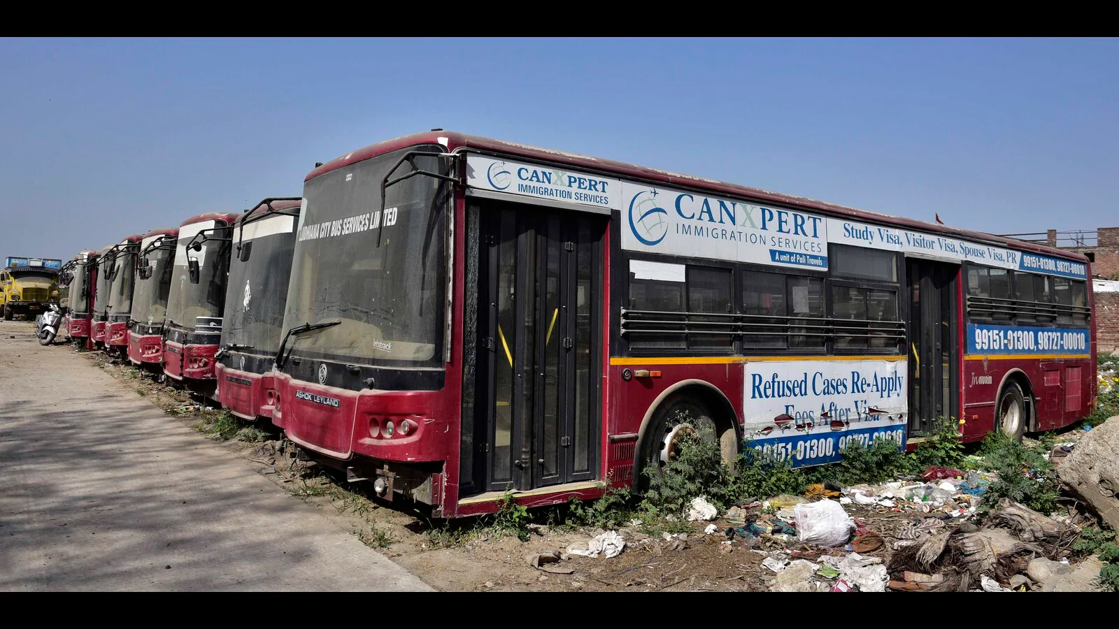 Ludhiana Smart City Bus Stops in Disrepair Highlight Infrastructure Neglect