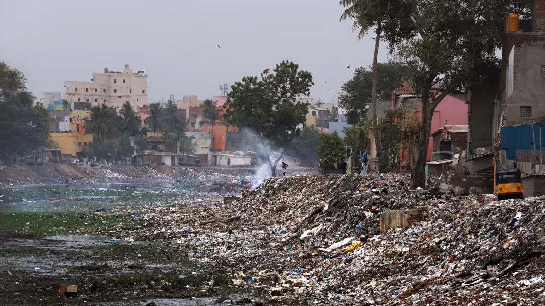 Sadayankuppam Faces Growing Waste Crisis with Scrap Upholstery and Pollution in Chennai