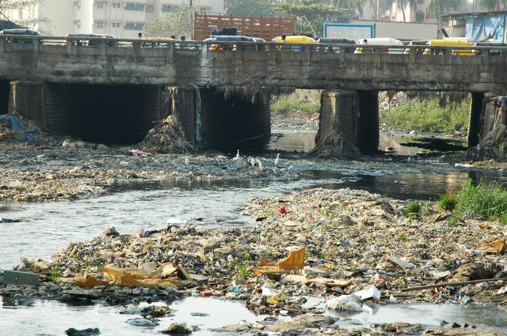 Ghaziabad's Hindon River Suffers from Pollution and Garbage Deposits