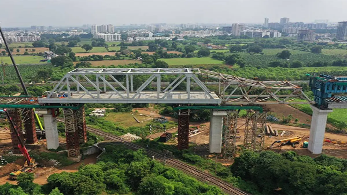 Mumbai Ahmedabad Bullet Train Project Advances with New Steel Bridge