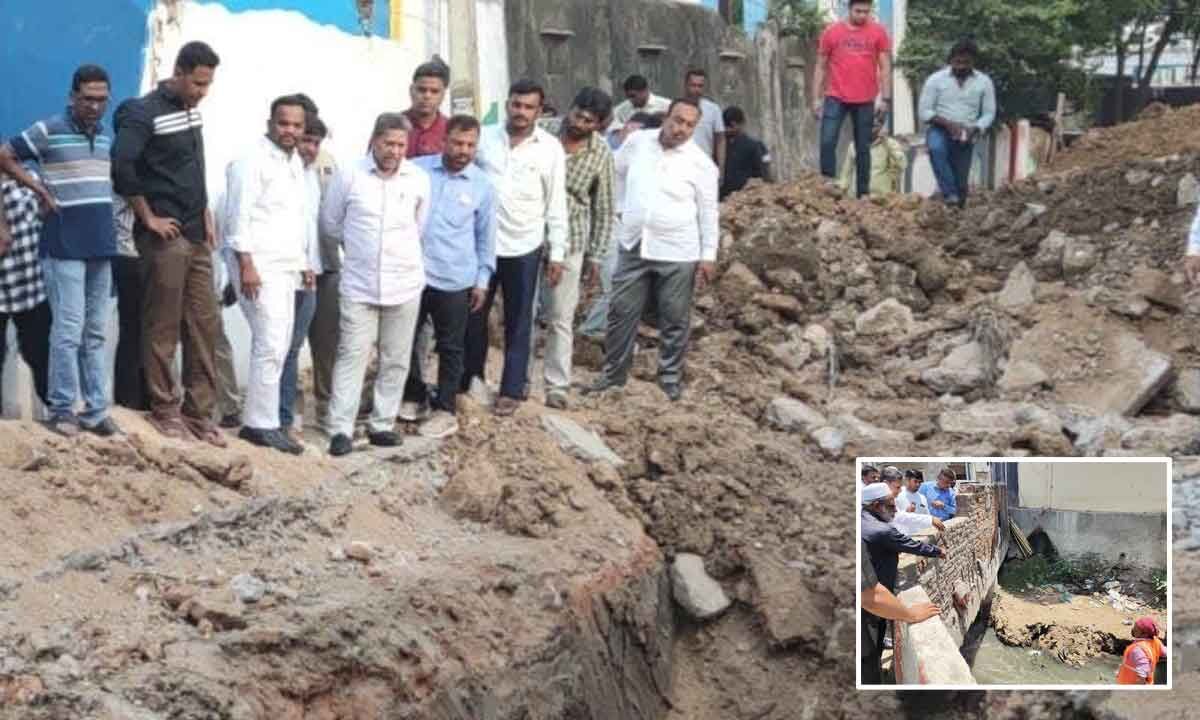 Hyderabad Kukatpally Drain Works Get Deadline