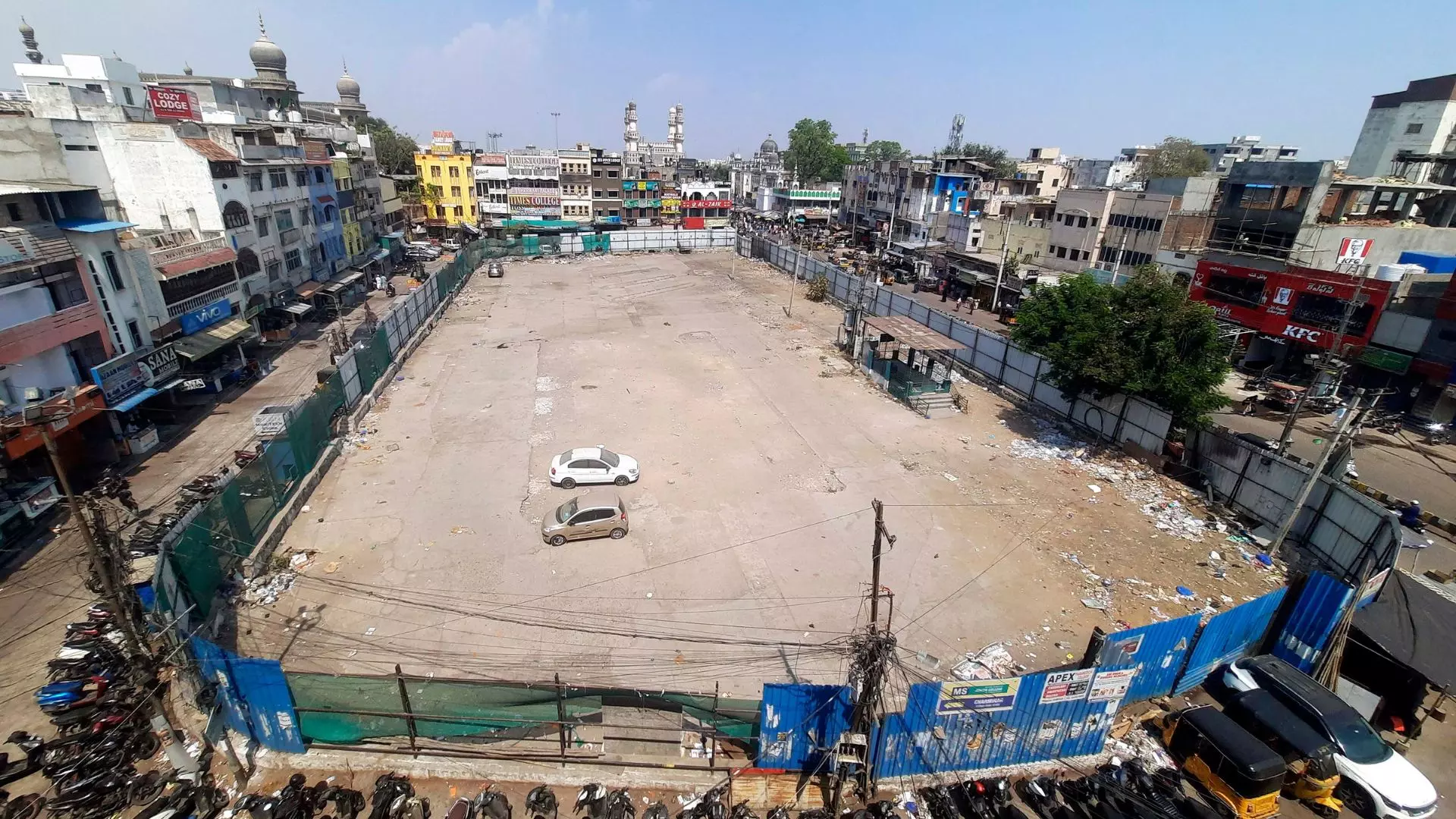 GHMC Plans Multi-Level Parking to Solve Charminar Parking Woes