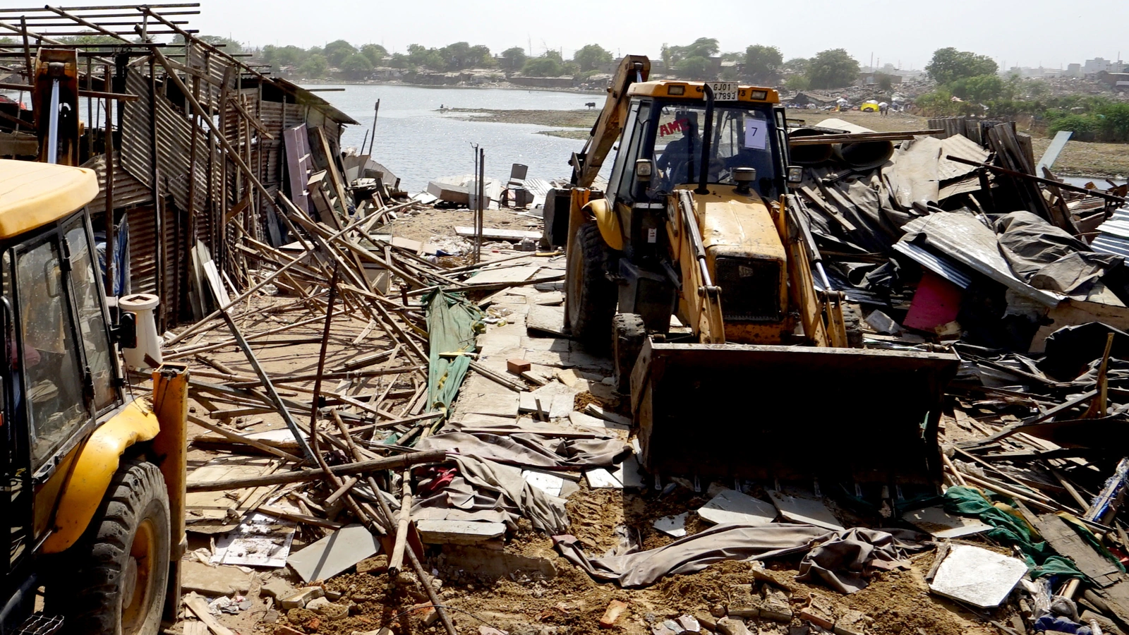 Over 4000 Illegal Structures Removed Near Chandola Lake