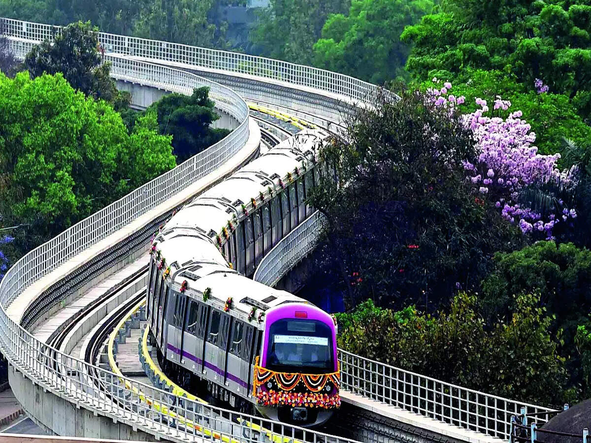 Bengaluru Pink Line Metro Work Progresses with Elevated Section Rail Testing