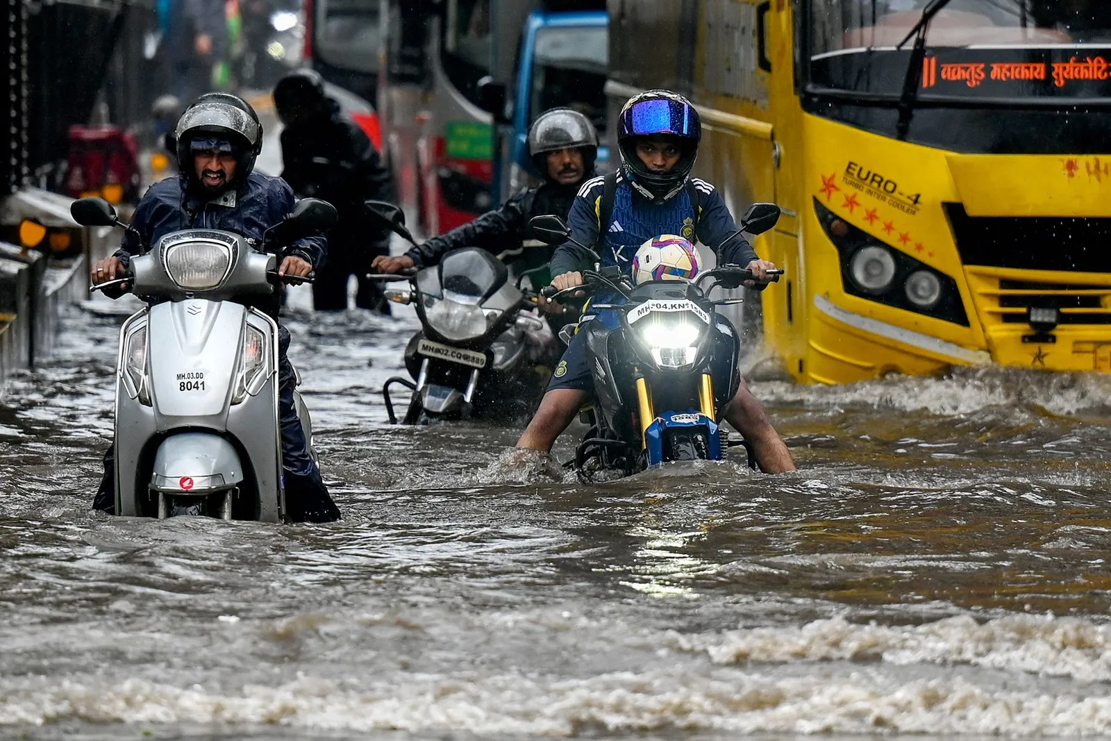 Monsoon Turns Roads Into Rivers in Several States