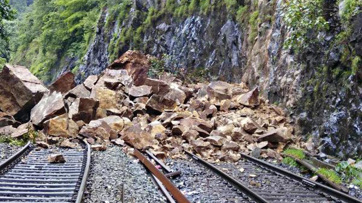 Tripura Rail Disrupted by Massive Landslide