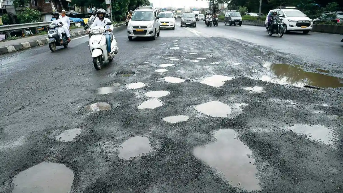 Pune Commuters Injured After Shoddy Road Repair Leads To Repeated Crashes