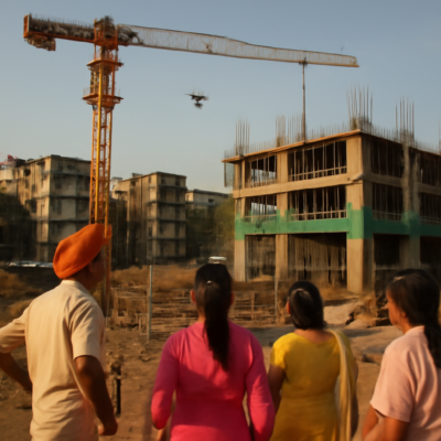 I need an relevant image for the story headlined GTB Nagar Redevelopment Offers Hope for Displaced Families. The image should be 1200 to 800 pixcells