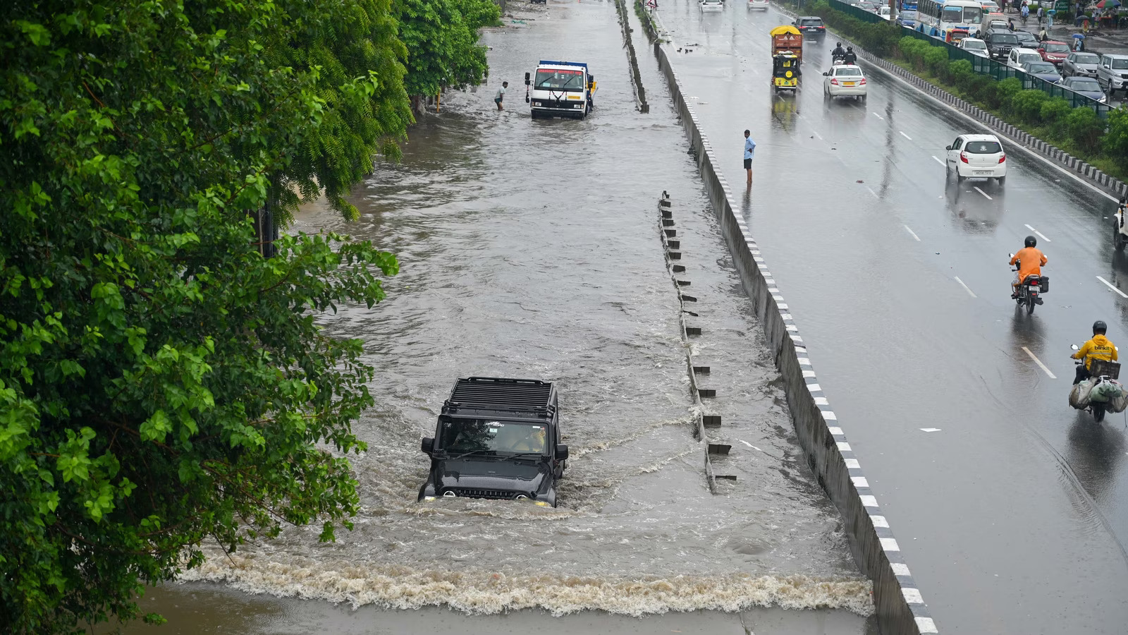 Noida Residents Battle Sewage Floods And Waste Crisis In Monsoon Chaos