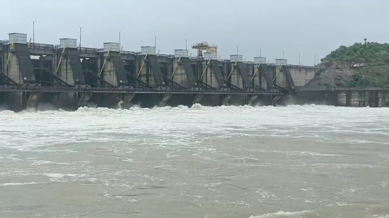 Madhya Pradesh 12 Gates Of Bansujara Dam Open Amidst Flood Like Situation From Heavy Rains