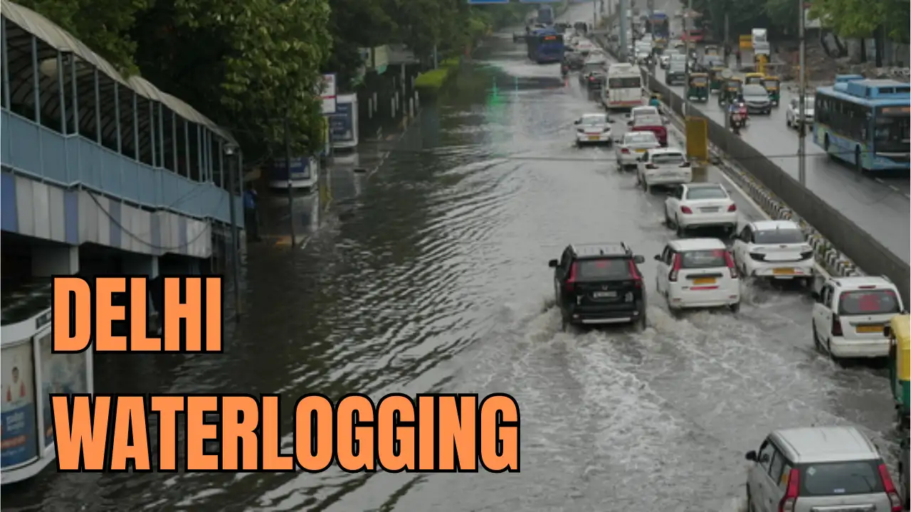 Delhi Roads Waterlogged After Heavy Rains Hit Several Areas