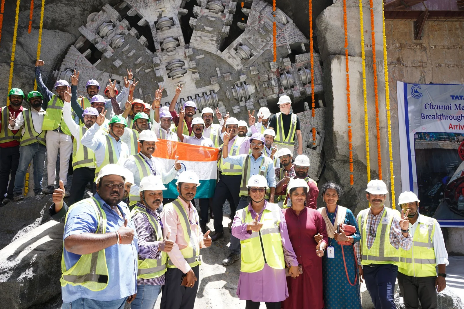 Chennai Metro Phase 2 achieves first tunnel breakthrough at Kolathur