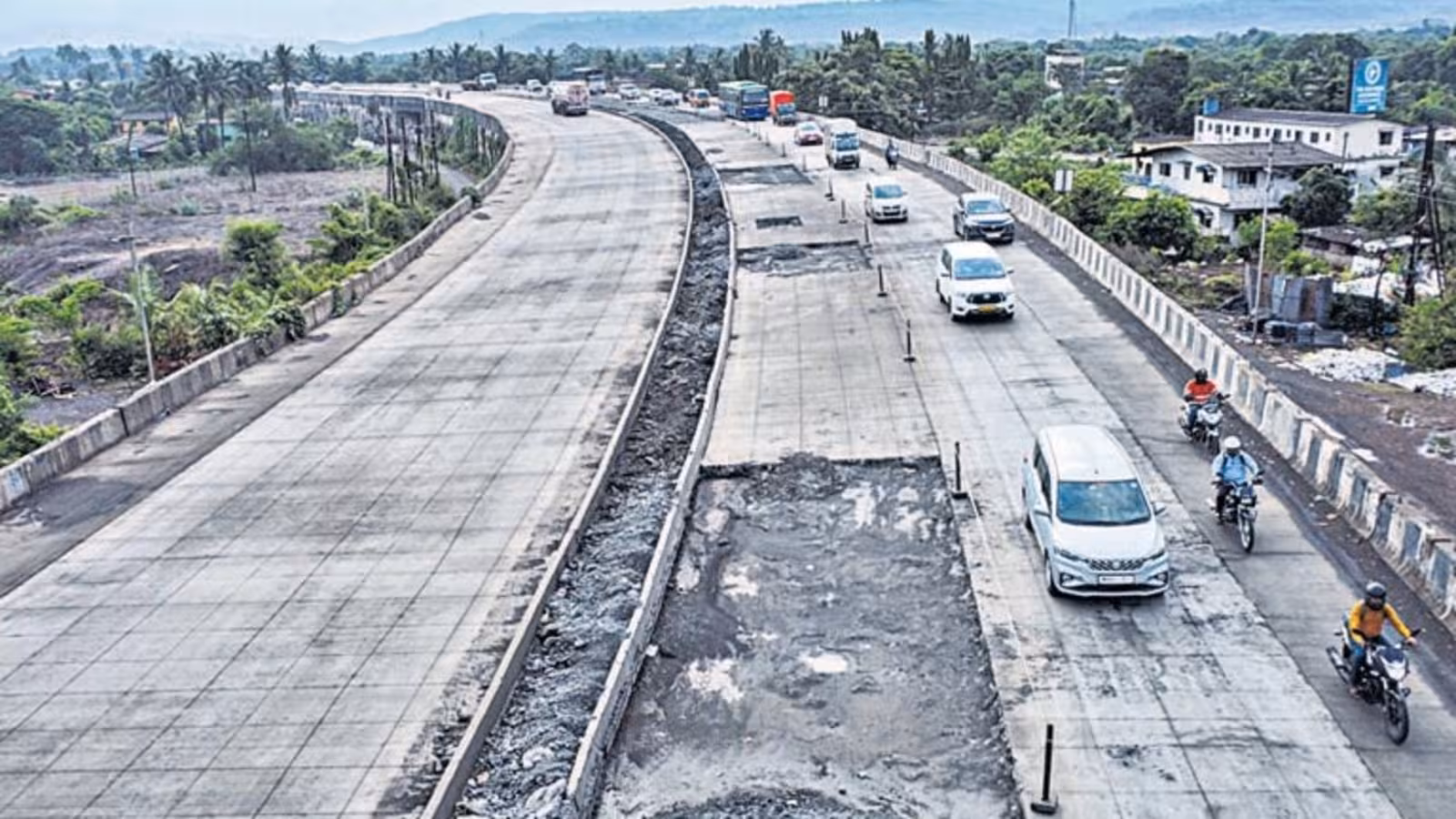 Pune Mumbai Goa Highway Repairs Speed Up Despite Heavy Monsoon