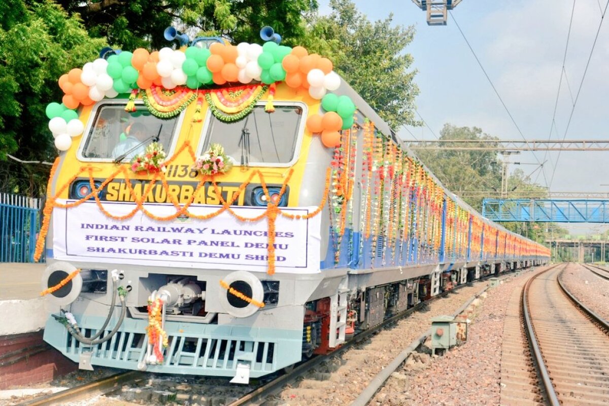 Indian Railways launches first removable solar panels and expands freight