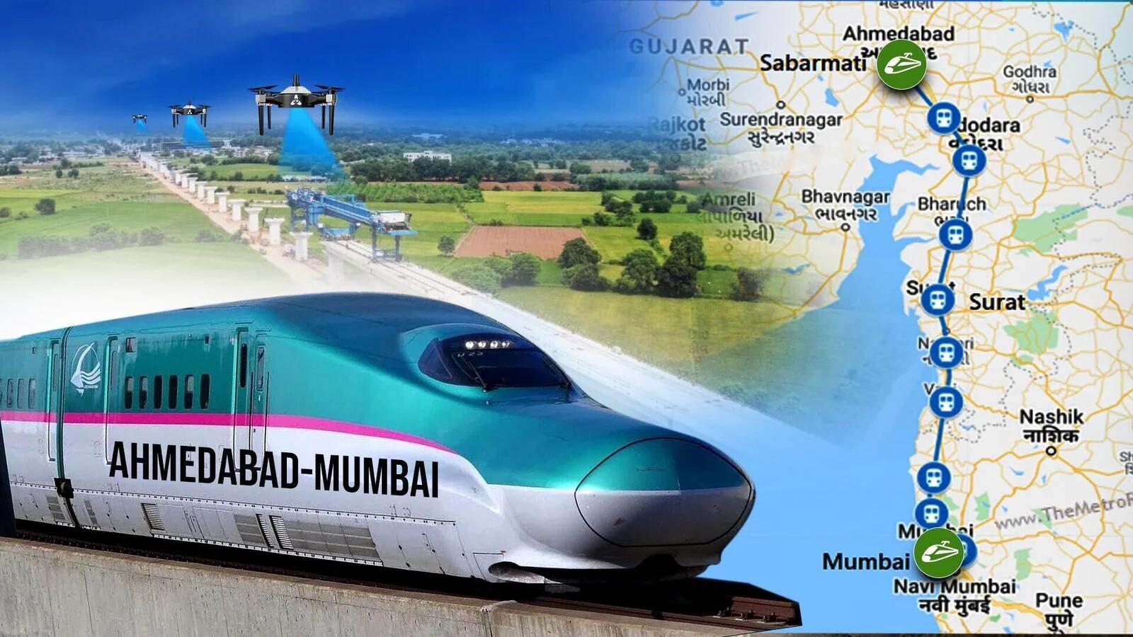Mumbai Ahmedabad bullet train project advances with 406 km foundation completed