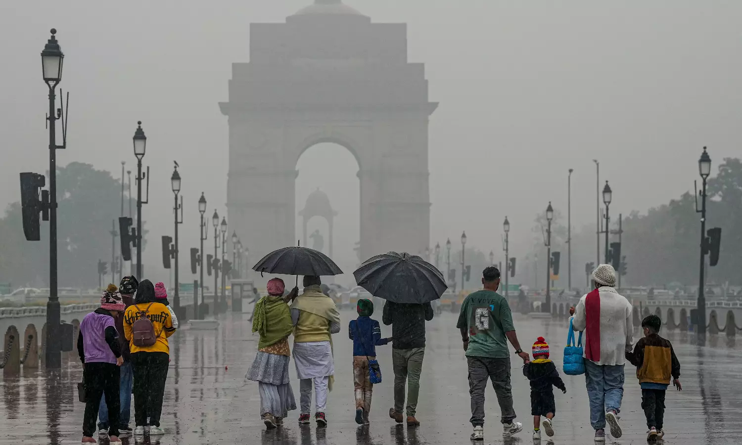 Delhi NCR Records Coldest Spell In 13 Years Amid Rains