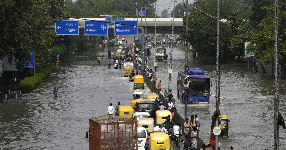 Delhi Flyover Collapses On NH 44 After Heavy Rainfall Flooding