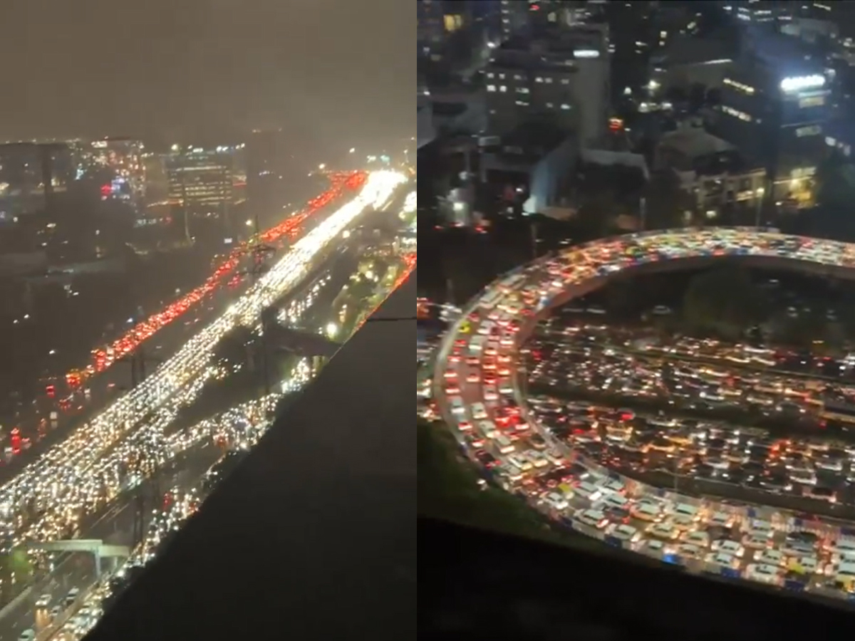 Gurgaon Rains Flood Roads Paralyse Delhi NCR Traffic Commuters Stranded