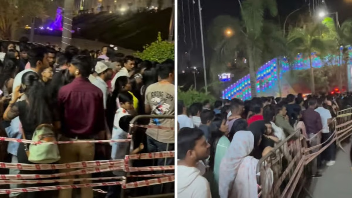 Bandra Reclamation Witnesses Massive Overcrowding As Mumbaikars Rush For Midnight Christmas Celebrations