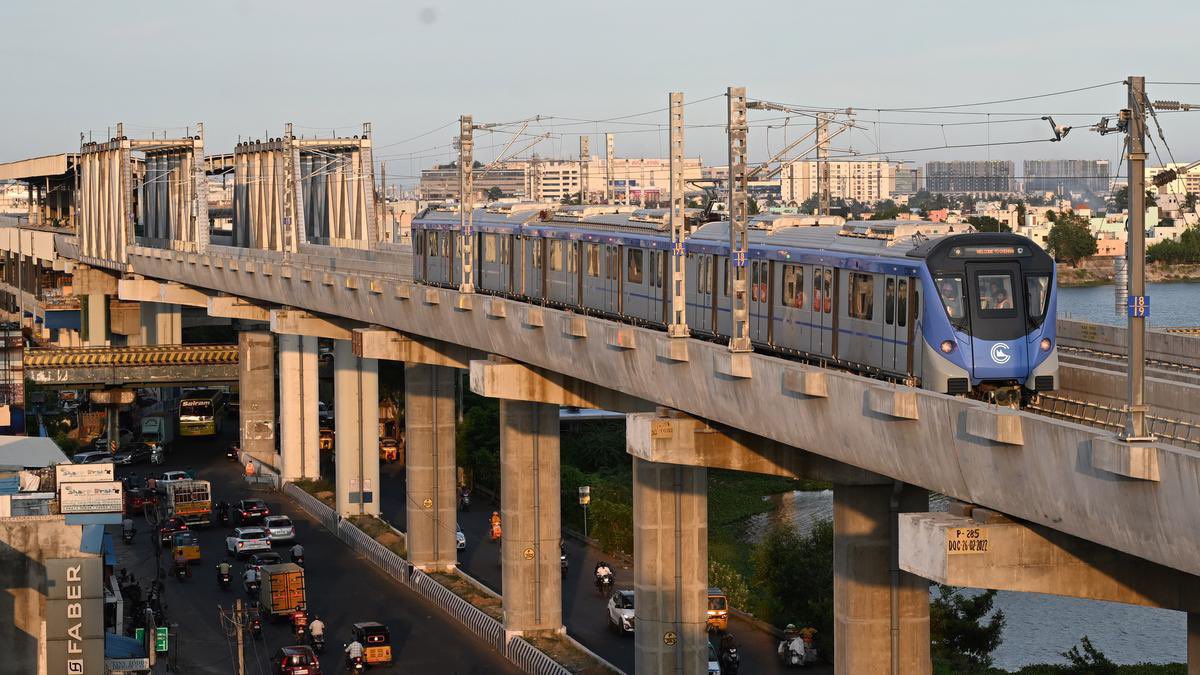 Chennai Metro Tests Key Link From Porur To Vadapalani