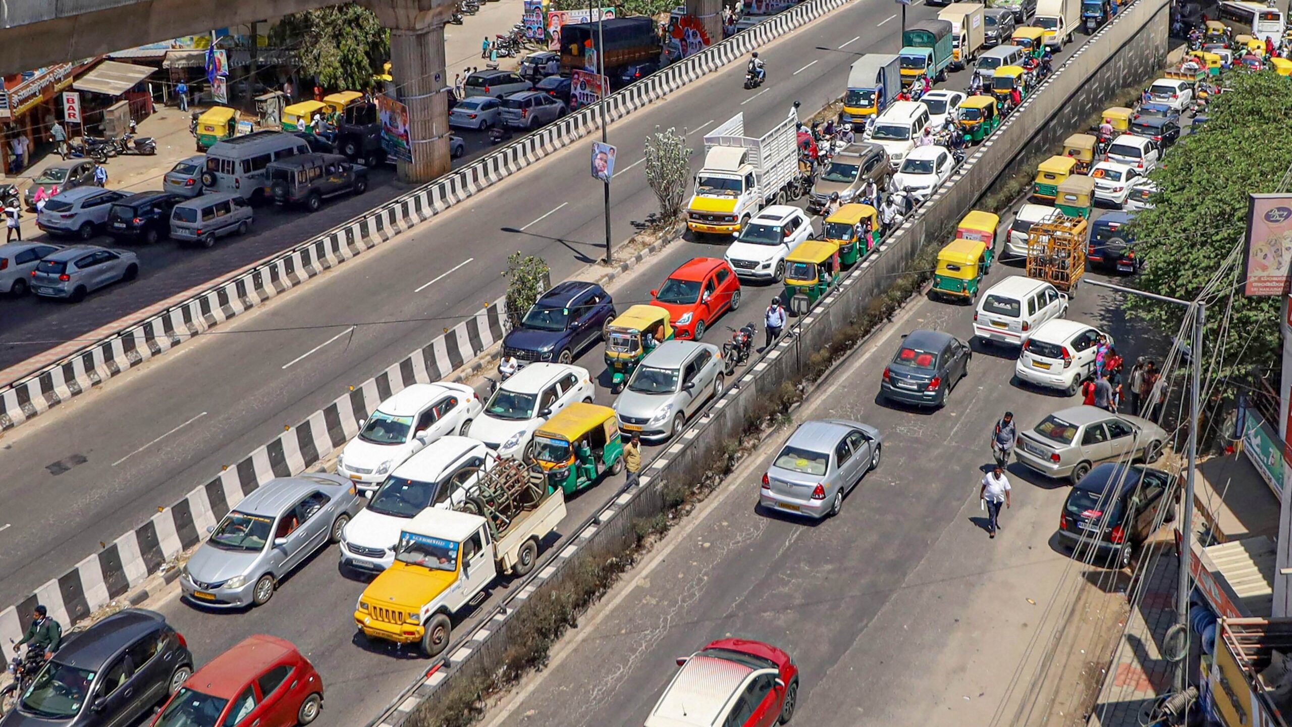 Bengaluru Roads Struggle As Offices Reopen