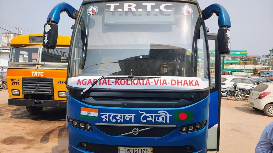 Kolkata Agartala Bus Service Restarts Via Dhaka