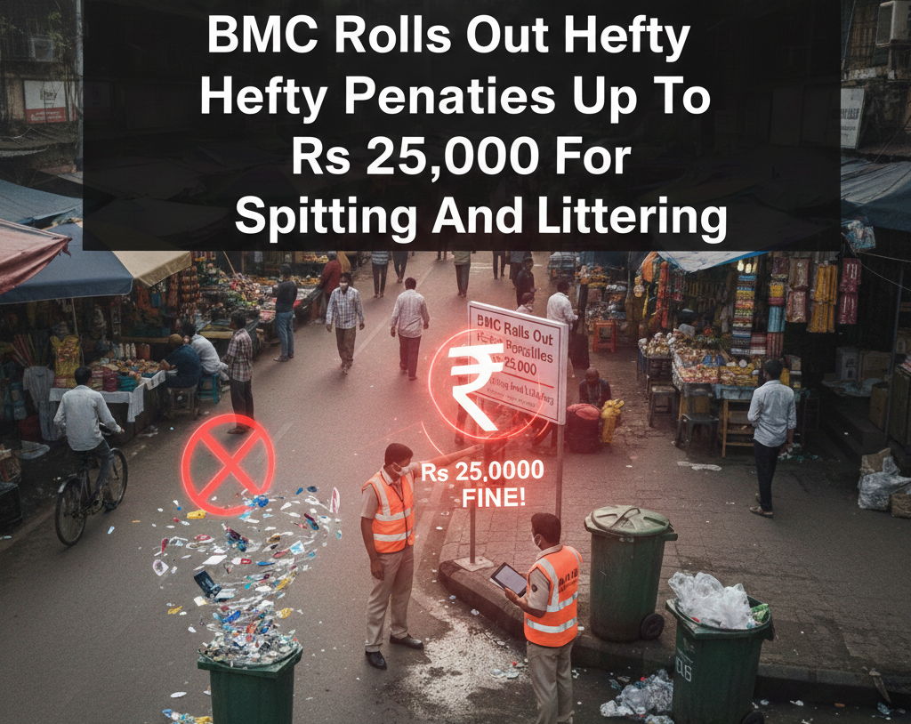 BMC Rolls Out Hefty Penalties Up To Rs 25000 For Spitting And Littering