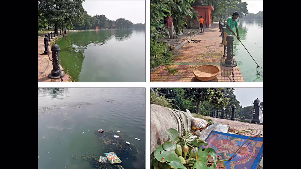 Kolkata Students Drive Plastic Cleanup At Subhas Sarobar