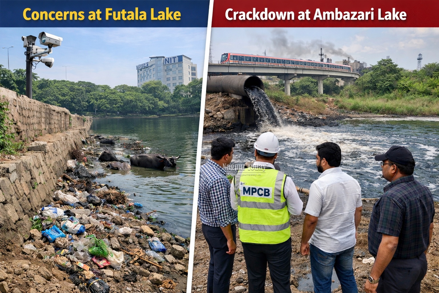 Nagpur NGT Action Targets Futala and Ambazari Lake Pollution