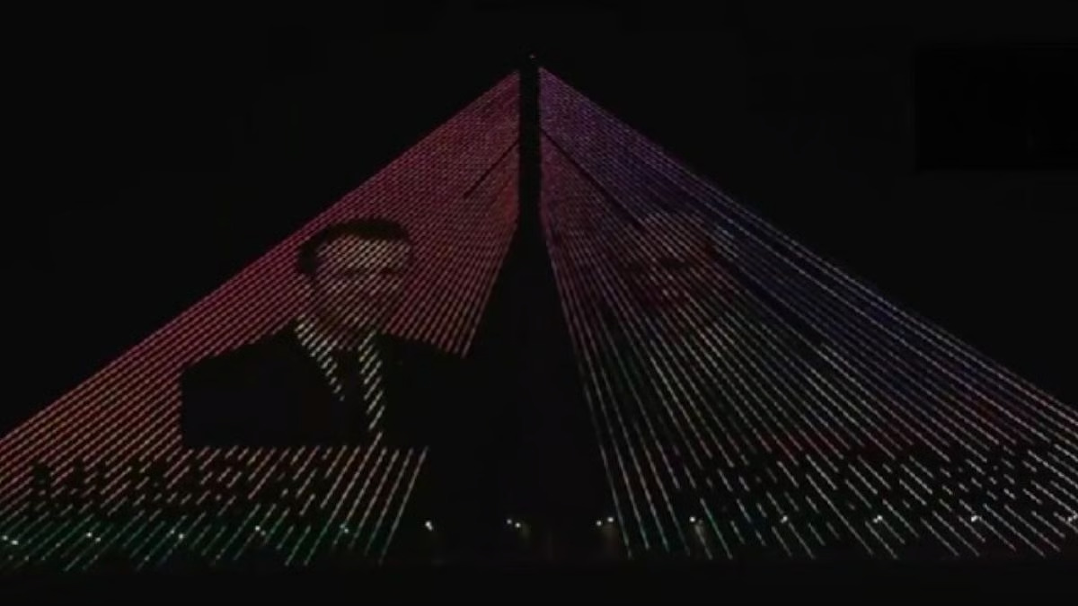Mumbai Landmark Lights Up As PM Narendra Modi Welcome French President Emmanuel Macron