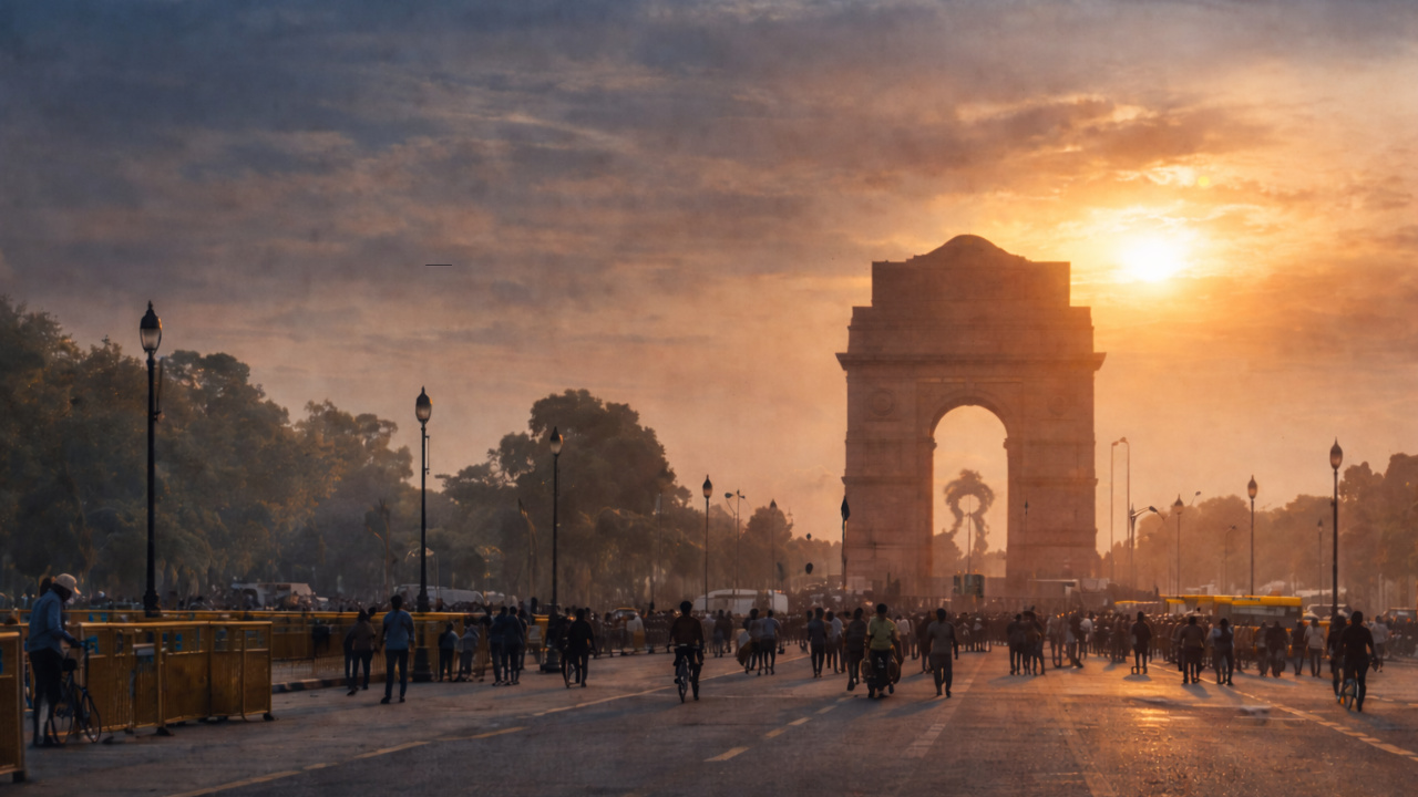 Delhi Air Quality Holds Moderate Amid Rising Heat