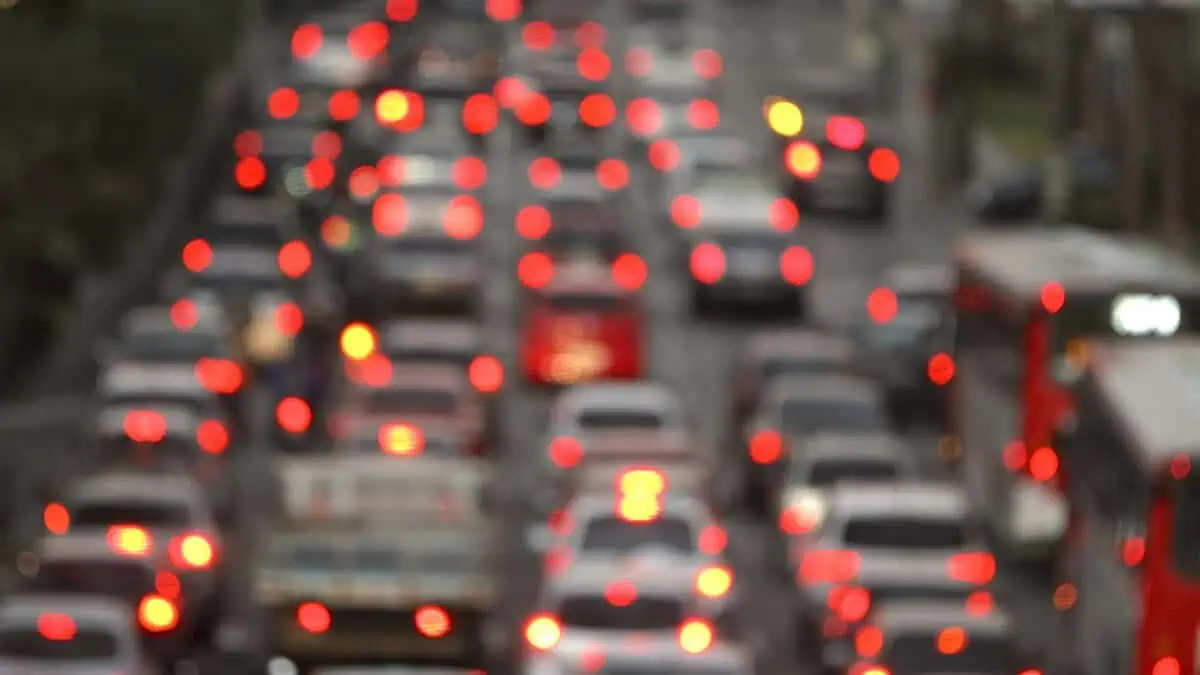 Hyderabad Night Traffic Snarls From Sewer Works