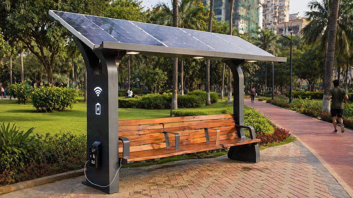 Mumbai Introduces Solar Powered benches with WiFi