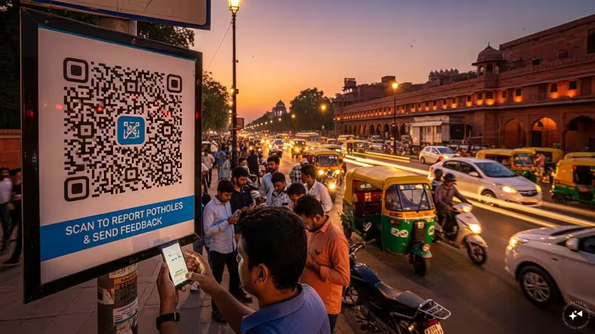 Delhi Introduces QR Code Road Monitoring System
